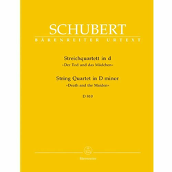 SCHUBERT:STRING QUARTET IN D MINOR D810 PARTS