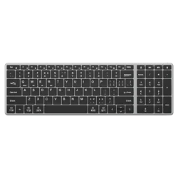 B.O.W Tastatura, Bežična, Bluetooth, Sivo-crna
