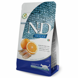 N&D Suva hrana za odrasle mačke, Haringa i pomorandža, 5kg