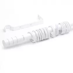 Teleskopska garnišna Sense Home Valjak - Bela - 120 cm - 210 cm