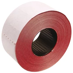 ETIKETE U ROLI 26X16MM ČETVRTASTE DVOREDNE PK36 PRINTEX CRVENE