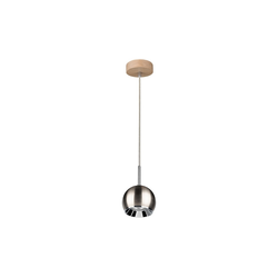 Spot-Light 5141174 - LED luster na sajli BALL WOOD 1xGU10/5W/230V matni hrast