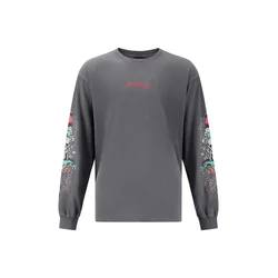 Ed Hardy Pulover temno siva/rdeča/črna