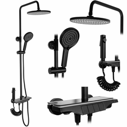 Termostatski set za prhanje zlata REA Savio Black