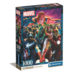 Clementoni - Puzzle Kompaktni Marvel Osvetnici - 1 000 dijelova