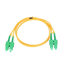 Extralink SC/APC-SC/APC | Patchcord | PVC, Single mode, Duplex, G.657A, 3mm, 3m