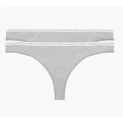 Calvin Klein 2 Pack Thongs - CK One 000QD3788E8HT