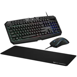 Volkano X Tastatura + miš + podloga USB Volkano VX Helios VX-148-BK US crna