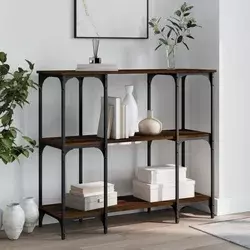 Konzolni stol smeđa boja hrasta 102x35x90 cm konstruirano drvo
