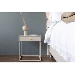 Venture Design Nočna omarica Bakal 50x41x43 cm bež