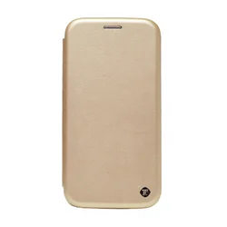 Maska na preklop Teracell Flip Premium za iPhone 12 mini (5.4) zlatna