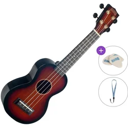 Mahalo MJ1 3TS Basic SET 3-Tone Sunburst Soprano ukulele