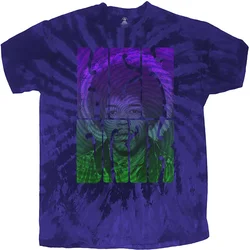 Jimi Hendrix Swirly Text (Wash Collection) Blue L Majica
