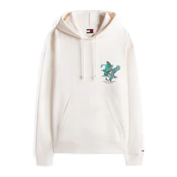 Tommy Jeans Majica NOVELTY zelena/lila/črna/bela