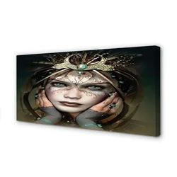 tulup.si Slika na platnu Ženska modre oči 120x60 cm