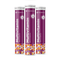 3x Multivitamini – šumeče tablete, skupaj 60 šumečih tablet