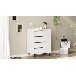 Hanah Home Komoda 74,8x95,1x44,5cm Bela