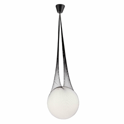 Redo 01-1974 - LED luster na sajli ALLURIA 1xE27/10W/230V prečnika 40 cm