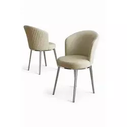 HANAH HOME Set stolica (2 dela) Risa Cream Chrome