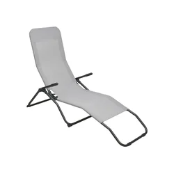 Vrtna ležaljka FIKA 60x140 cm siva