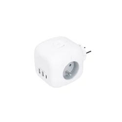 Solight HUB KOCKA, 3 VTIČNICE 230V + USB A+C, STIKALO [P110C]