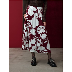 Sinsay - Midi suknja - burgundy