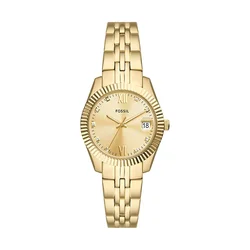 Fossil Ženski sat Scarlette, Zlatne boje