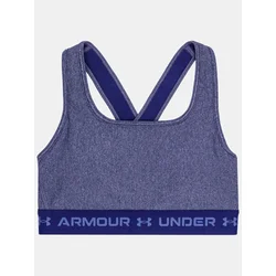 Under Armour Compression Bra Crossback Mid Heather Bra-BLU - Women