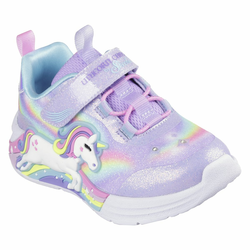 Skechers S-LIGHTS - UNICORN CHASER, dečije patike za slobodno vreme, ljubičasta 302298N