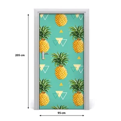 tulup.si Samolepilni tapete na vratih Ananas 95x205 cm