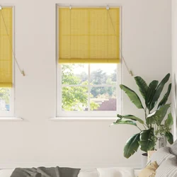 Rolo zavjesa Žuta 80 x 220 cm 5 mm Bambus