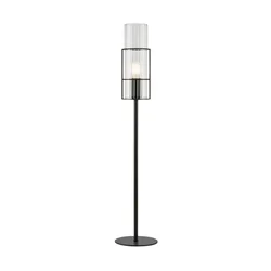 Markslöjd 108556 - Stona lampa TUBO 1xE14/40W/230V 65 cm crna/prozirna