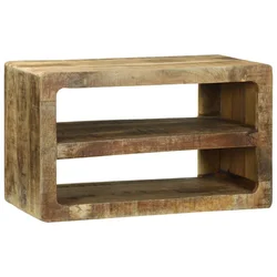 TV ormar s policom Smeđa 60 x 32 x 36 cm Čvrsto drvo manga
