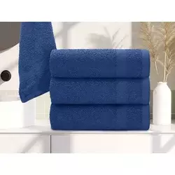 Ljubki dom Brisača BASIC SMALL 40 x 60 cm temno modra