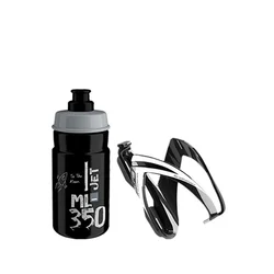 BIDON+NOSAČ BIDONA ELITE KIT CEO glossy-black grey 350ml