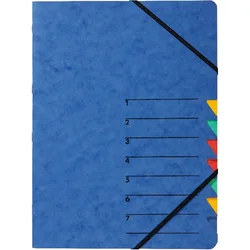 PAGNA Organizator mapa PAGNA, EASY, DIN A4, karton, 7 predelkov, modra, (21651273)