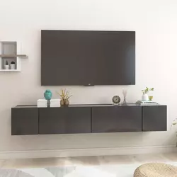 Viseći TV ormarići 3 kom sivi 60 x 30 x 30 cm