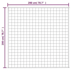 Teška deka plava 200x200 cm 9 kg od tkanine