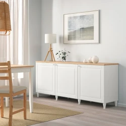 BESTA Gornji panel, hrastov furnir, 180x42 cm