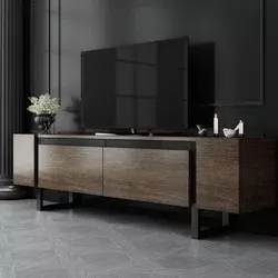 Hanah Home TV Komoda Yildiz, 180x50x30cm, Braon