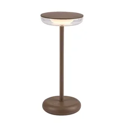 RABALUX Konin Spoljna stona lampa, Punjiva, LED, IP44, 6W, 60lm, Braon