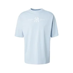 NEW ERA Majica MLB NEYYAN  pastelno modra / bela