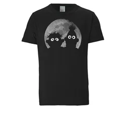 LOGOSHIRT Majica Sesamstraße - Ernie & Bert siva/črna