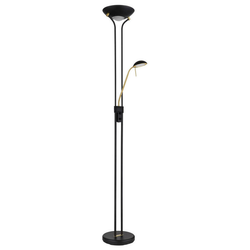 Globo 59020B -LED prigušiva podna lampa LEONAS LED/20W/230V + LED/5,5W 3000K
