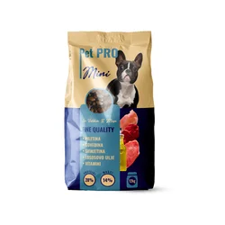 PET PRO MINI Kompletna suva hrana Mini za male odrasle pse sa piletinom, govedinom i svinjetinom, 12 kg