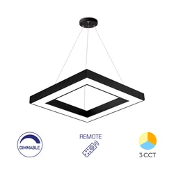 Braytron LED visilica sa daljinskom komandom BRY-BLADE-PD-KVADRATNA-CRNA-45W