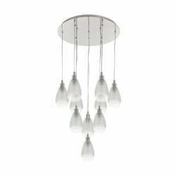 Eglo 39503 - Luster na sajli SIRACUSA 10xE27/60W/230V