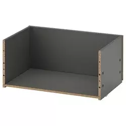 BESTA Okvir fioke, tamnosiva, 60x25x40 cm