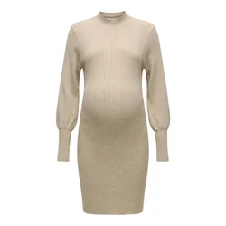 Vero Moda Maternity Pletena obleka VMMHARPER progasto bež