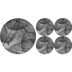 Bertoni Home Unisexs 1+4 Round Table Pads Set Fragile